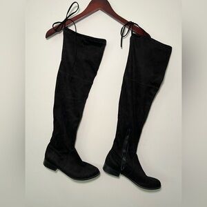 American Eagle Thigh High Flat Black Boot
